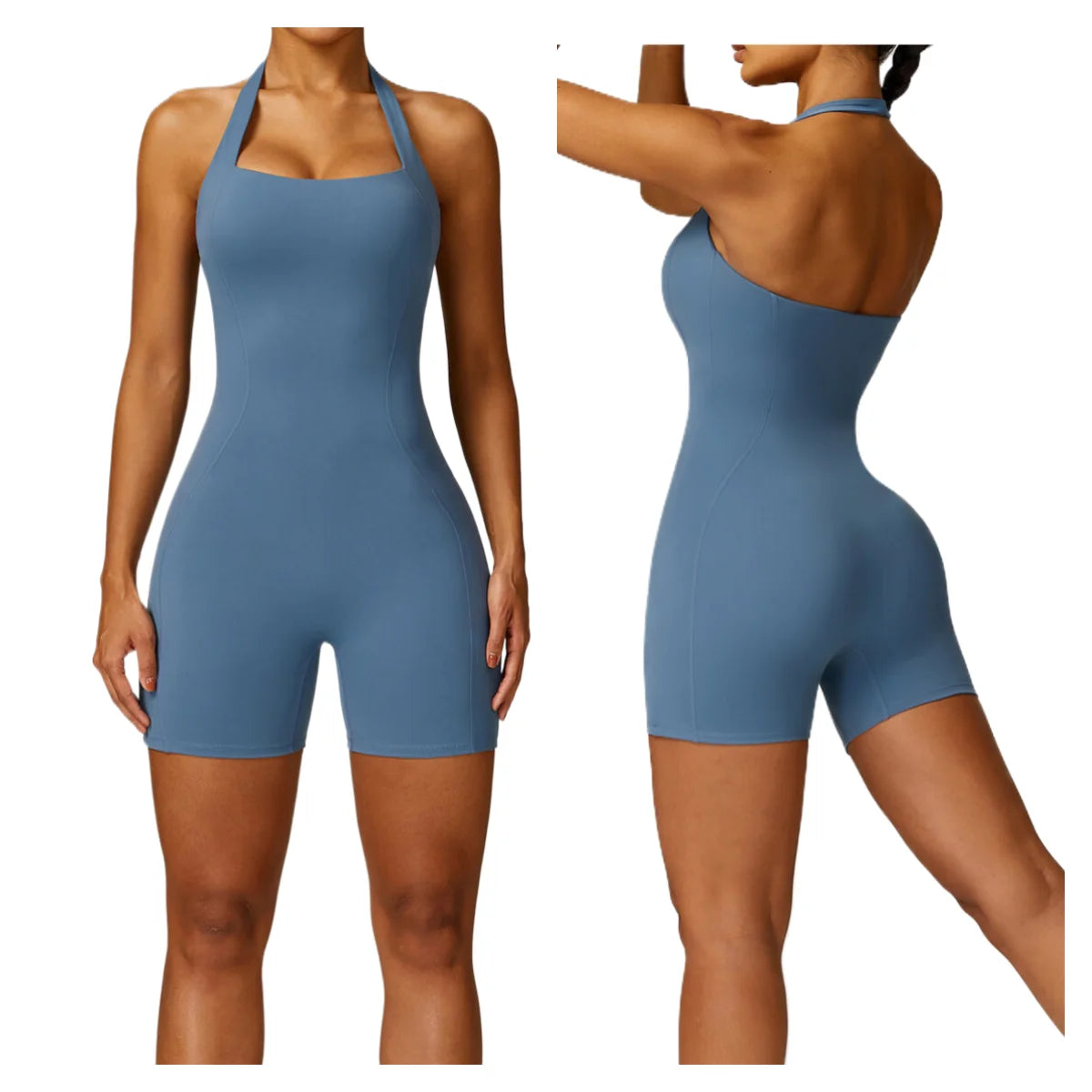 2024 Custom Logo Gym Jumpsuit for Women One Piece Workout Bodysuit for Running Yoga Sports Jumpsuits
