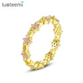 Hiphop Cluster Gold Plated Jewelry 2026 Woman Popular New Summer Accessory Tennis Ring