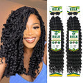 Julianna Wholesale New Arrivals No Weft Synthetic Water Super Wave Deep Bulk Braiding Hair Extensions for Boho Braids