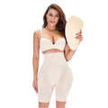High Waist Body Shaping Underwear Firm Tummy Control Pants Cotton Pad Hips Lifting Control Panties Jersey Fabric Bow Decoration