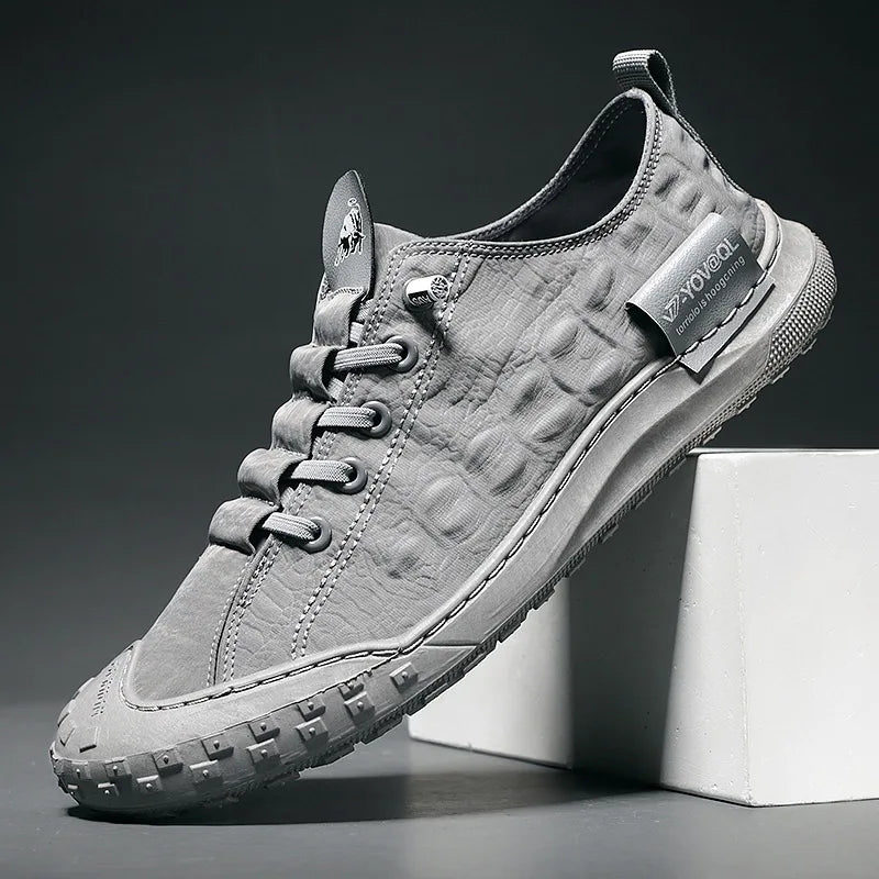 Leather Shoes Boots Men Leather Shoes Sneakers PU Leather Upper Casual Shoes