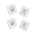 Transparent Plastic Wall Hook Double Sided Adhesive Suction Cup Double Sided Sucker Hook Bathroom Shower Clothes Hanging