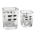 Barista Bartender Espresso Shot Glass Ounce Liquid Heavy Glass Measuring Cup Mini Espresso Cup With Scale