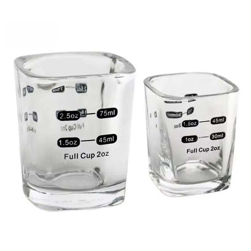 Barista Bartender Espresso Shot Glass Ounce Liquid Heavy Glass Measuring Cup Mini Espresso Cup With Scale
