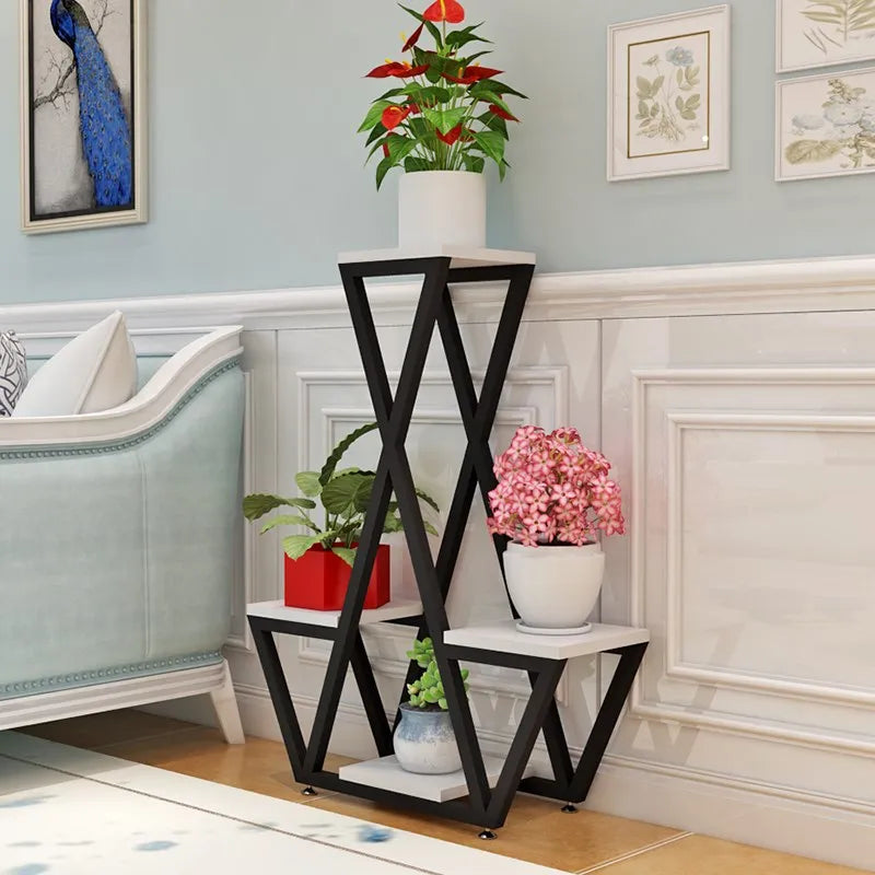 Indoor and Outdoor Flower StandLiving Room Floor-standing Green Radish Flower Shelf Stepped