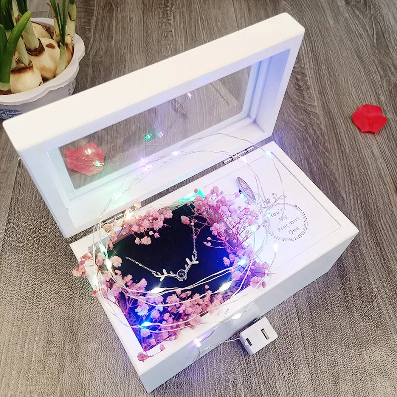 Immortal Flower Creative Birthday Gift Creative Music Box
