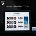 Vinimay Gel Nail Polish Cat Eye 9 Colors Set TPO Free Crystal Diamond Rainbow Cat Eye Gel Polish for Luxury Nail Art