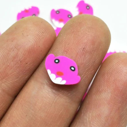 Wholesale Cute Mini Colorful Bird Polymer Clay Slice Kawaii Ceramic Beads for Craft Nail Art Slime Decors