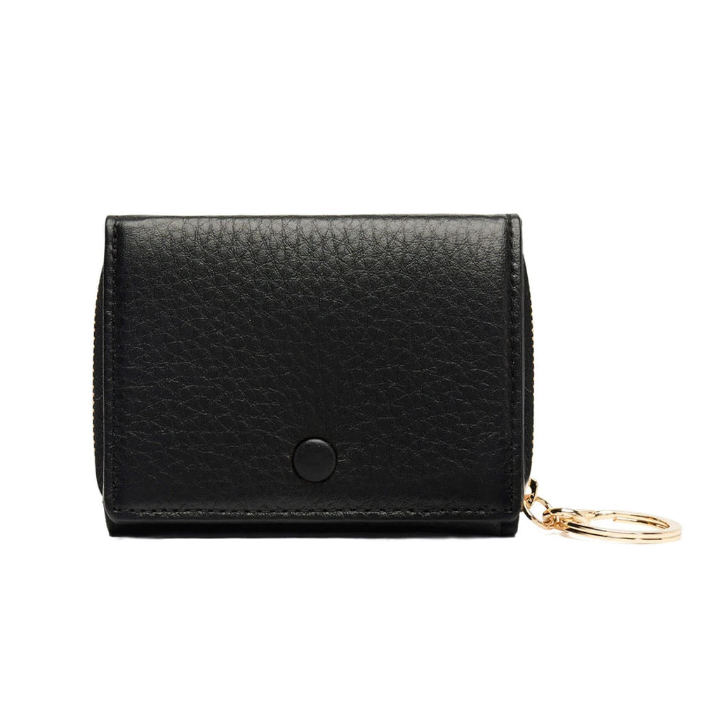 Customized Logo Soft Pebble Leather Credit Card Holder Wallet for Women Short Clutch Purse RFID Blocking Zipper Wallet