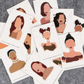 Art Layout Customized Jewelry Display Cards with Logo Earrings Necklace Cards Jewelry Package Cardboard