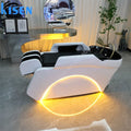 New Design Barbershop Electric Shampoo Chair Led Lighting Hair Shampoo Massage Bed Head Spa Washing Massage Bed for Salon