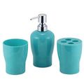 The Popular Plastic Yellow Toothbrush Holder Bath Mat Accessory 4Pcs Bathroom Set for Bathroom With Wholesale Price