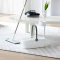 Microfiber Home Floor Cleaning System Wet Dry Telescopic Steel Pole Open Bucket Wringer 90%-100% Dehydration Rate Quick Mop