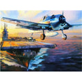 Aircraft Carrier Fighter Plane DIY Diamond Mosaic Diamond Canvas Diamond Painting Mural Living Room Decor Picture of Rhinestone
