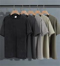 Wholesale 100% Cotton 280g Gsm Oversized Unisex Tshirt for Streetwear Solid Pattern Digital Printing Custom Man T-shirts