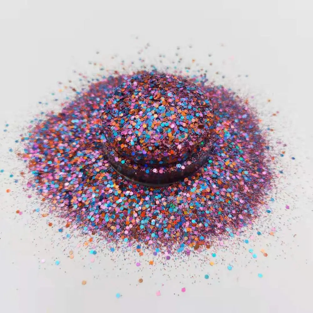 Wholesale Bulk Chunky Holographic Fine Polyester Dust Glitter Used for Craft Tumbler Cups