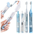 Folding Toothbrush Travel Toothbrush Set Creative Tooth Clean Tools Can Hold Toothpaste Storage Box Storage Box Storage Box