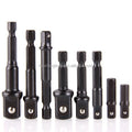 8pcs Hex Shank 1/4" 3/8" 1/2"Sockets Chrome Vanadium Socket Adapter Set Drill Bits for Bar Power Tools Adapter