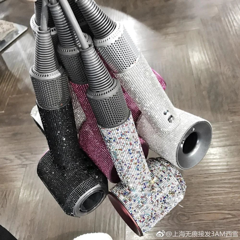 Wholesale Factory 24*40CM Rhinestone Sheet Self Adhesive Glue Back  Sticker for Hair Dryer DIY