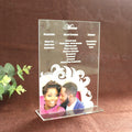 Hot Selling Romantic 5X7 Inches UV Printing Luxury Clear Acrylic Wedding Events Table Menu Cards