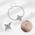 Merryshine 925 Sterling Silver Fashion Jewelry Bracelets & Bangles Mother of Pearl Witch Knot Craft Jewelry Bracelet for Women