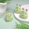 100PCS Mini Rabbits Resin Fairy Garden Miniatures Easter Desk Decoration Kawaii Home Decor Doll House Furniture DIY