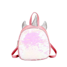 Girls' Unicorn Galaxy Cartoon PU School Backpack with RFID Protection Durable & Washable Small Size