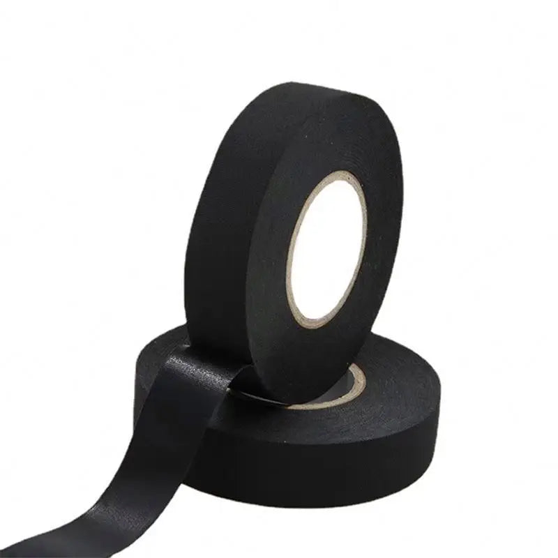 Automotive Wiring PET Adhesive Fleece Fabric Flameproof Cloth Wrap Colorful Polyester Taping Orange Car Wire Harness Tape