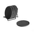 Wholesale Custom Plain Heart Square Coaster Cute Coasters Black Slate Stone Round Coaster