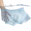 High Quality Quick Dry Transparent Underwear Seamless Ice Silk Breathable 3D Boxer Brief for Men