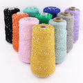 6 Ply Pearl Mercerized Cotton/Acrylic Ring Spun Blended Yarn Crochet Thread Bead Thread DIY Hand Knitting Sewing