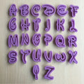 2020 Cake Fondant Decorating Mold Sugarcraft Cutter   Alphabet and Number Shaped Cookie Cutter Press Mold