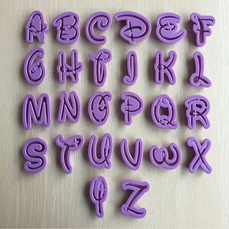2020 Cake Fondant Decorating Mold Sugarcraft Cutter   Alphabet and Number Shaped Cookie Cutter Press Mold