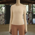 Wholesale Women Long Sleeve Base Layer Horse Riding Shirt Top Equestrian Horseback Top for Female