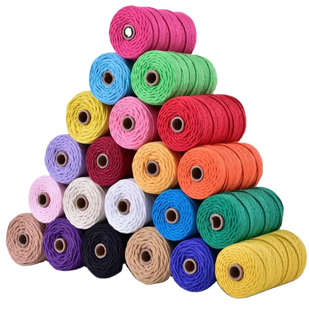 Optional Colors 3mm Diameter 100 Meters Long Arm Knitting Crocheting Handmade Novelty DIY Folk Art Home Decor Handicraft