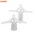 Elehk Grey 6Mm 8Mm Wall Plugs Plastic Anchor Plastic Butterfly Toggle Wall Plug Anchors Plastic Toggle Expansion Anchor