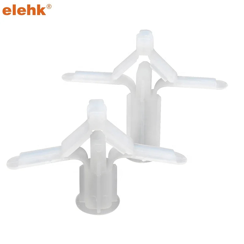 Elehk Grey 6Mm 8Mm Wall Plugs Plastic Anchor Plastic Butterfly Toggle Wall Plug Anchors Plastic Toggle Expansion Anchor