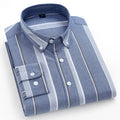 Oversized Full Sleeve Button Cotton Shirts for Men Striped Regular Fit Shirts Latest Formal Shirt Designs for Men