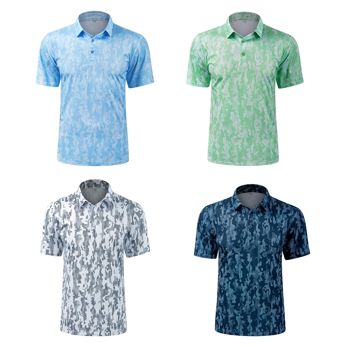 New Men's Golf Polo T-shirts Quick Dry Breathable Anit-wrinkle Short Sleeve Tops Henley Hot Summer Custom Golf T Shirts OEM ODM