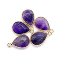14x23mm Natural Stone Faceted Drop Crystal Pendant Necklace DIY Gemstone for Jewelry Making Accessories