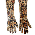 Leopard Print Elastic Over the Elbow Opera Gloves Classic Sunscreen Gloves Cosplay Etiquette Gloves