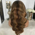 P4/27 Highlights Body Wave Human Hair Pre Plucked Transparent Lace Front Remy Human Hair Wigs for Black Women Hair Wigs