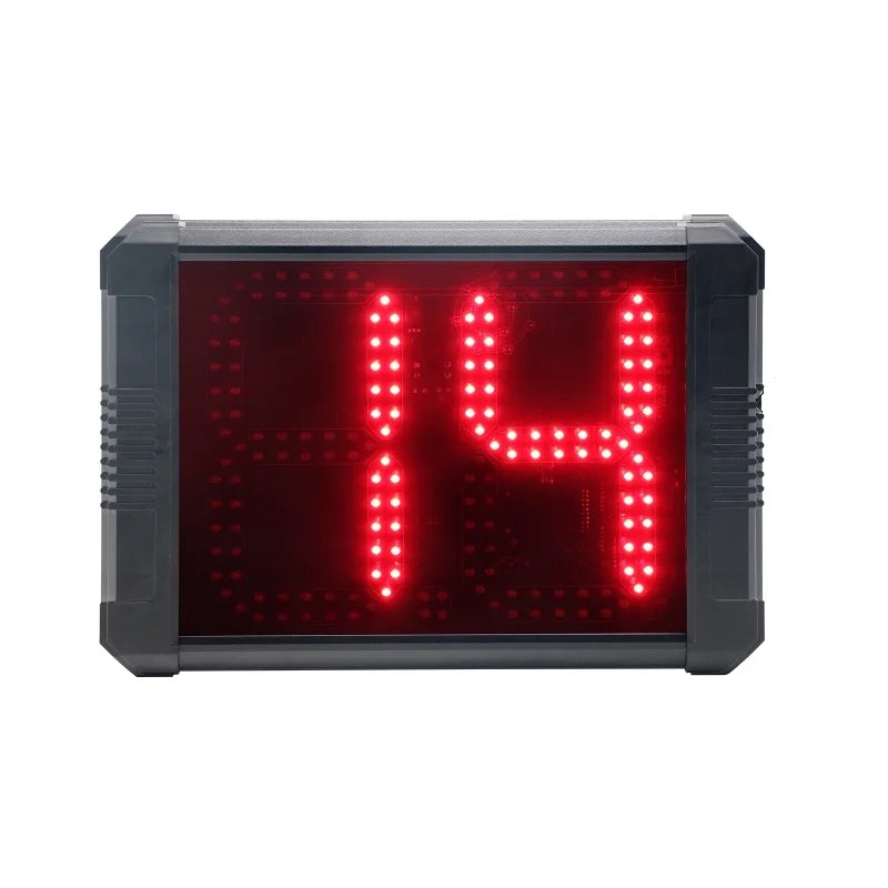 GS2D-8R Outdoor Non-waterproof LED Digital 0-99 Countdown Counter Remote Control 12/14s 24s Reset Shot Clock for Basketball Game