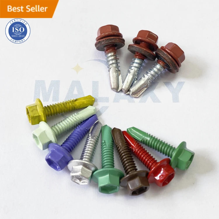 Painted Hex Head Zinc-plated Self Drilling Screw Factory