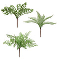 Bulk Sale Real Touch 7 Forks Fern Plants Artificial Green Plant for Grass Wall Decoration