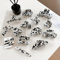 DOWELL Korean Cow Color Series Suit Clip Acetate Hair Claw Clips Set