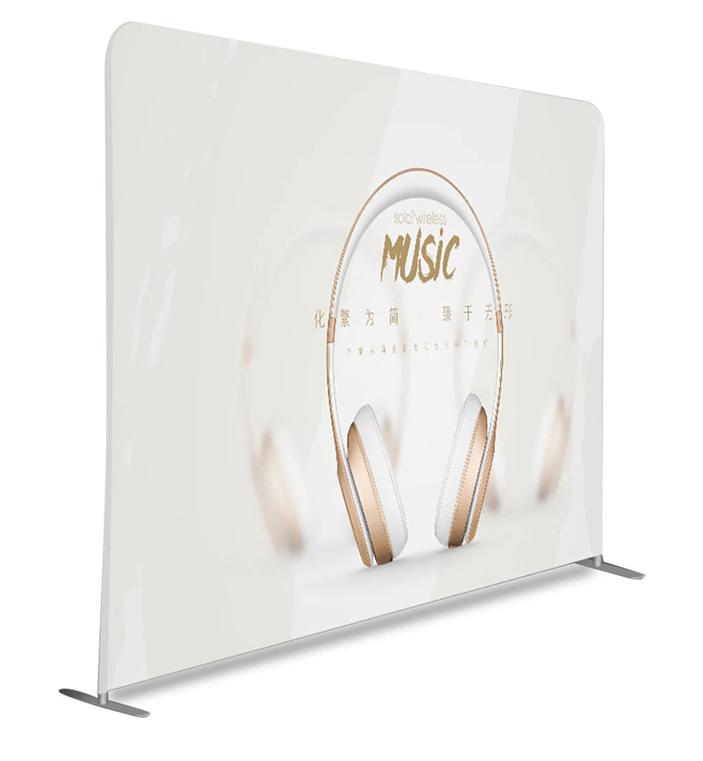 FEAMONT Customized Full Color Portable Photo Booth Studio Sports Photography Background Stand with Tension Fabric Display