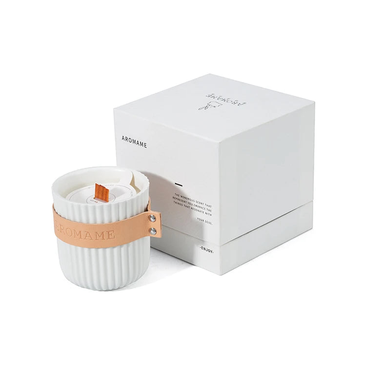 AIKUN Luxury Home Fragrance Aromatherapy Essential Oils Organic Ceramic Jar Scented Candle