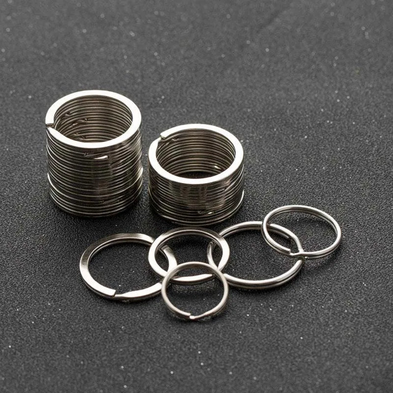 Stainless Steel Open Jump Ring Connector Split Rings for Keychain Bracelet Earring Pendant Jewelry Finding Making Charm Crafting