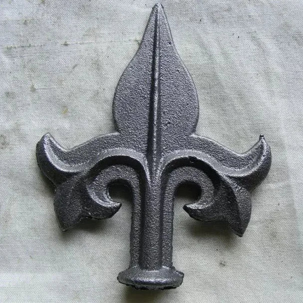 105x83mm Cast Iron Spearhead Fittings Elements Forged Decoration for Gate Fence Parts